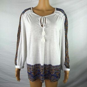 Lucky Brand Peasant Blouse